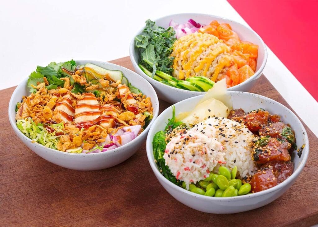 trio of bowls together