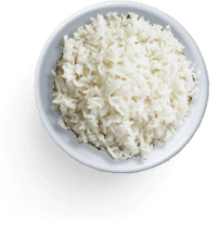 menu item, base, white rice